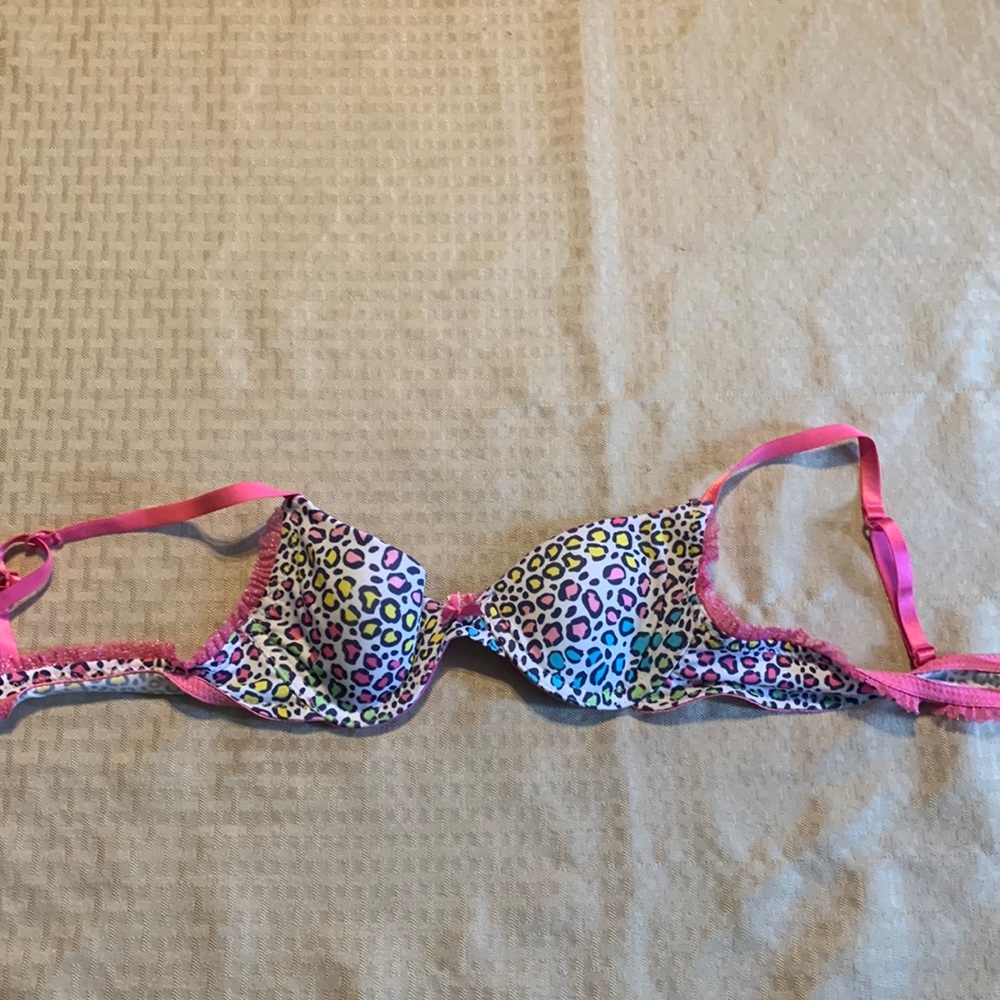 Joe Boxer Girls Bra 32A pink and printed